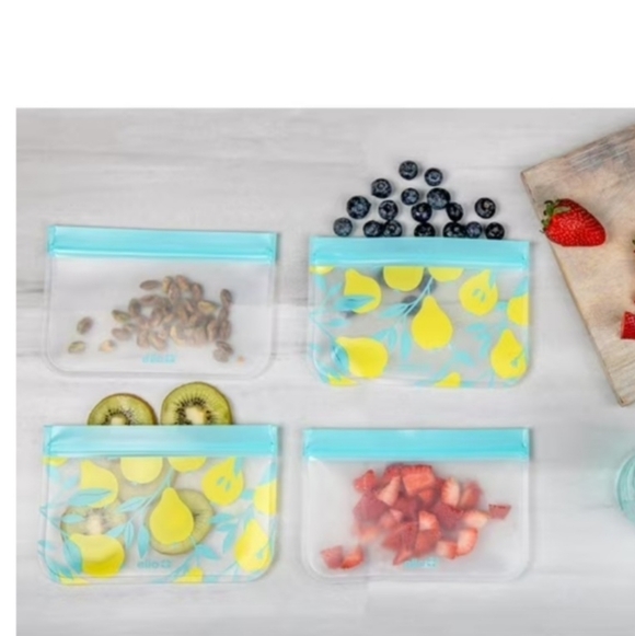 ELLO Reusable BPA Free Easy Zip Food Storage Bags, 14 Pieces NWOT - Picture 11 of 11